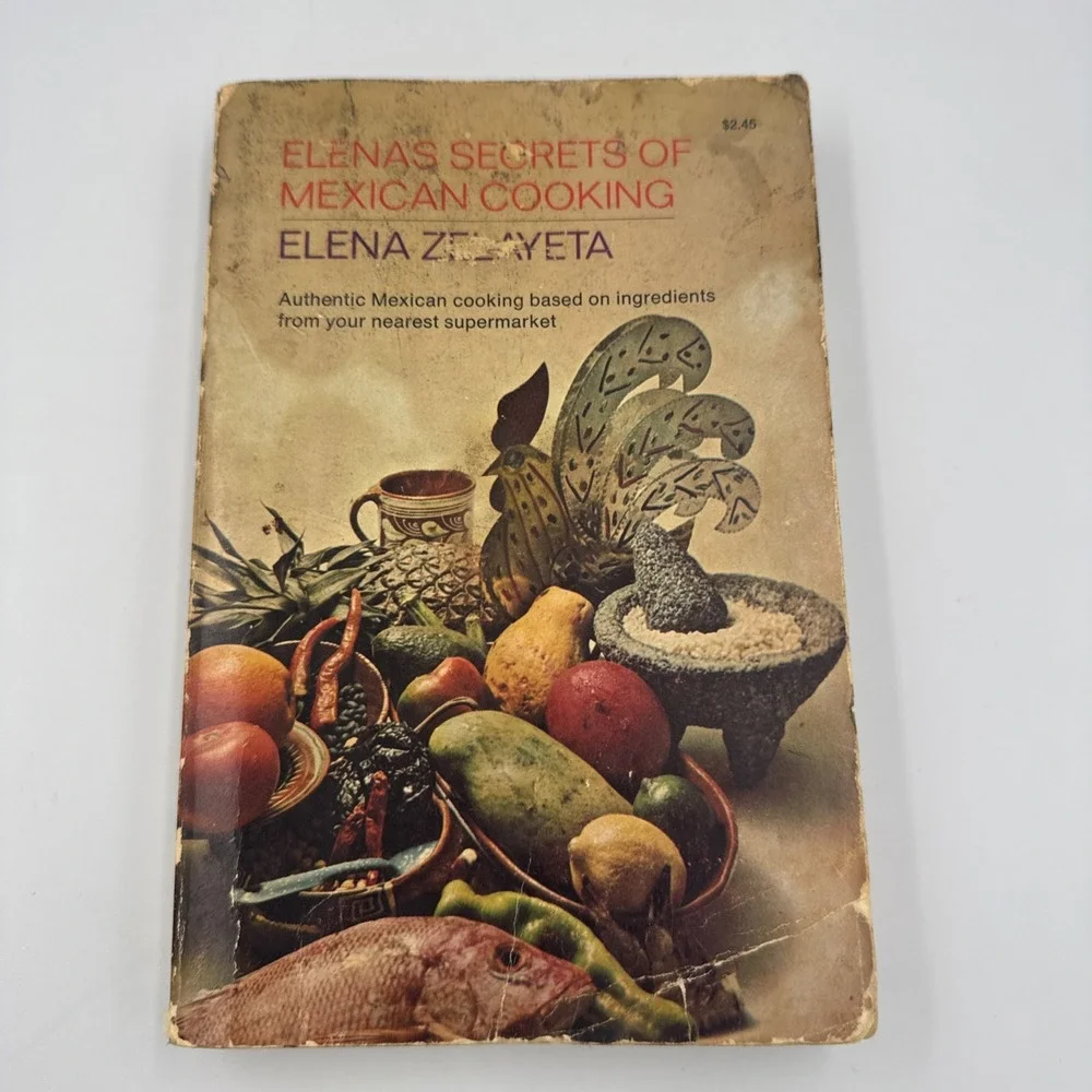 Elena's Secrets Of Mexican Cooking by‎ Elena Zelayeta 1958 Soft Cover Well Loved